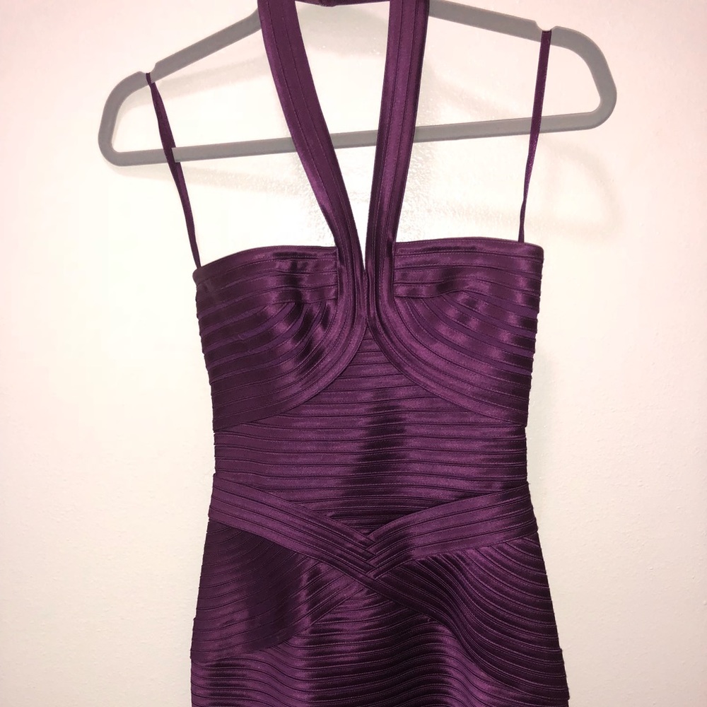 Plum BCBG dress